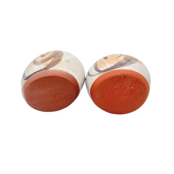 Hand Painted Ceramic Creamer & Sugar Set with Abstract Design MCM Design - Picture 7 of 7